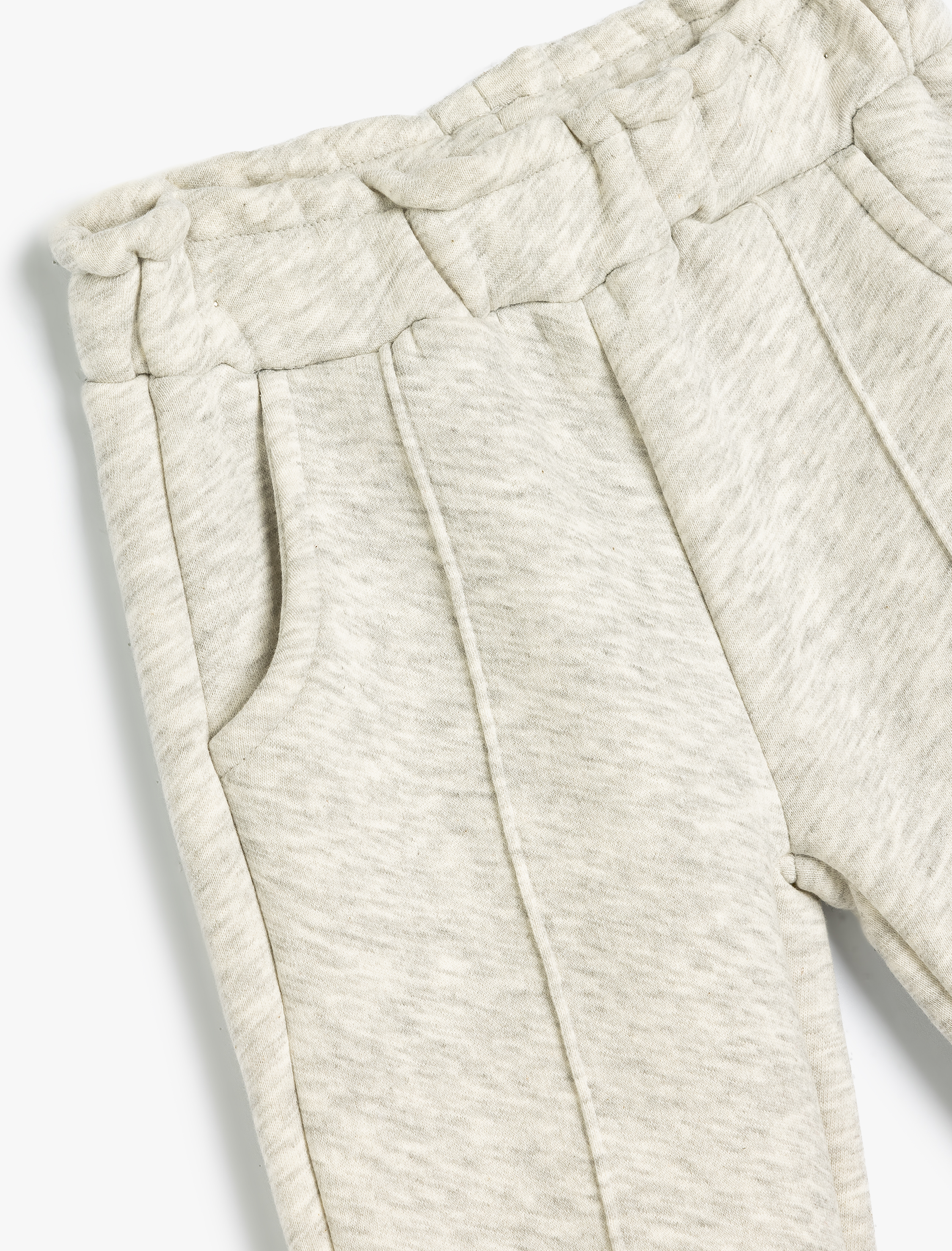  Kız Bebek Basic Jogger Eşofman Altı Beli Bağlamalı Cep Detaylı Şardonlu