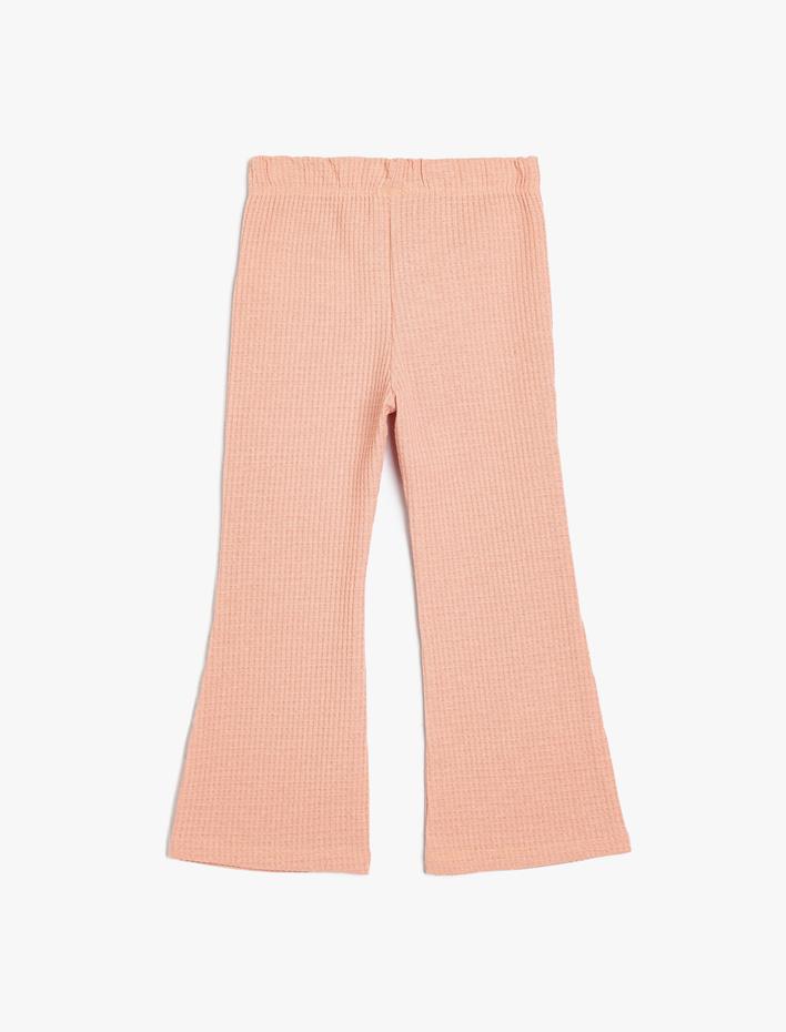 Kız Bebek Basic Tayt İspanyol Paça Ribanalı