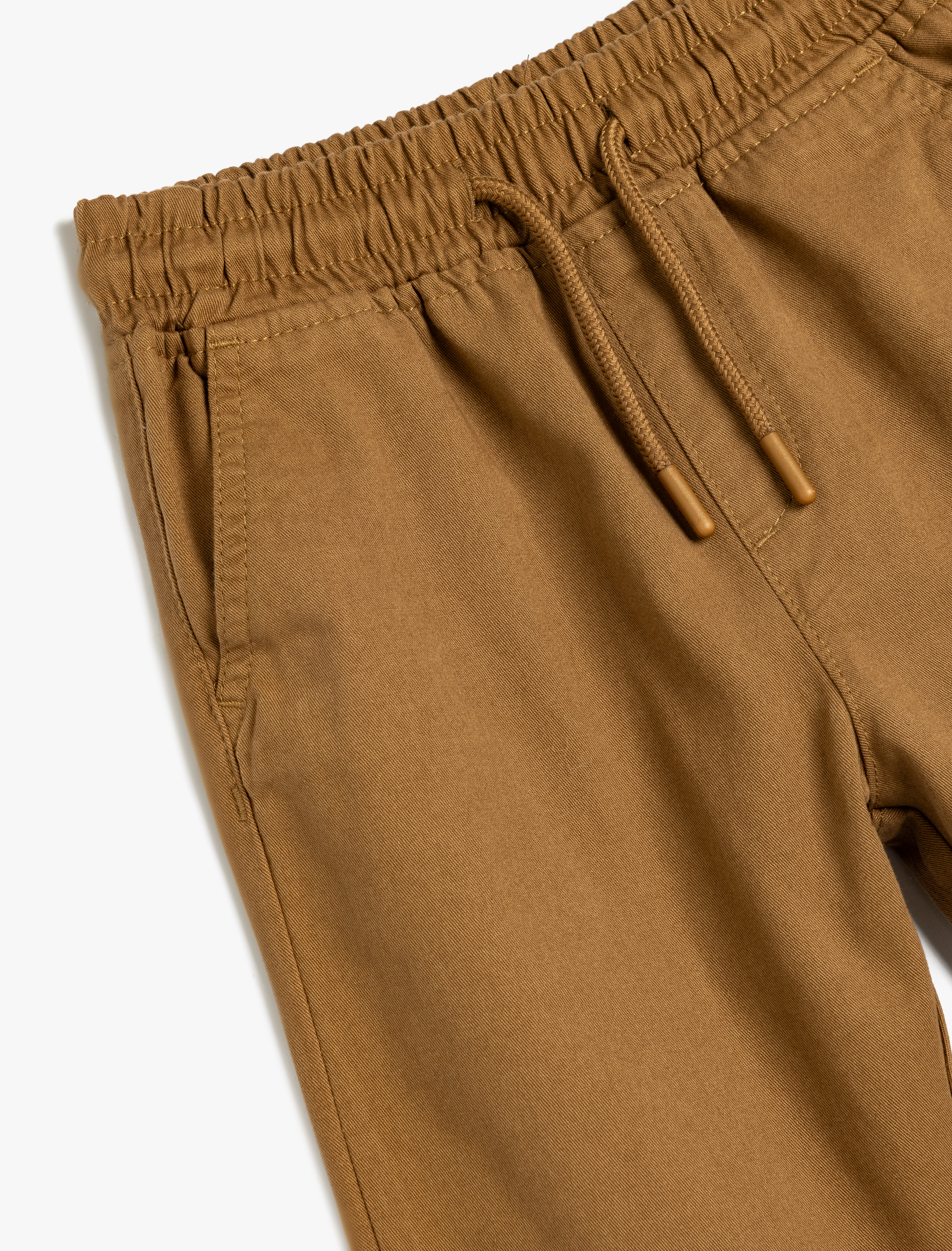 Erkek Çocuk Jogger Okul Pantolonu Beli Bağlamalı Pamuklu Cepli