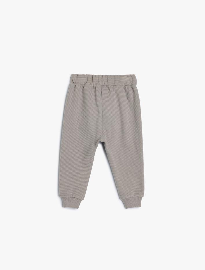Erkek Bebek Basic Jogger Eşofman Altı Kanguru Cepli Beli Bağlamalı