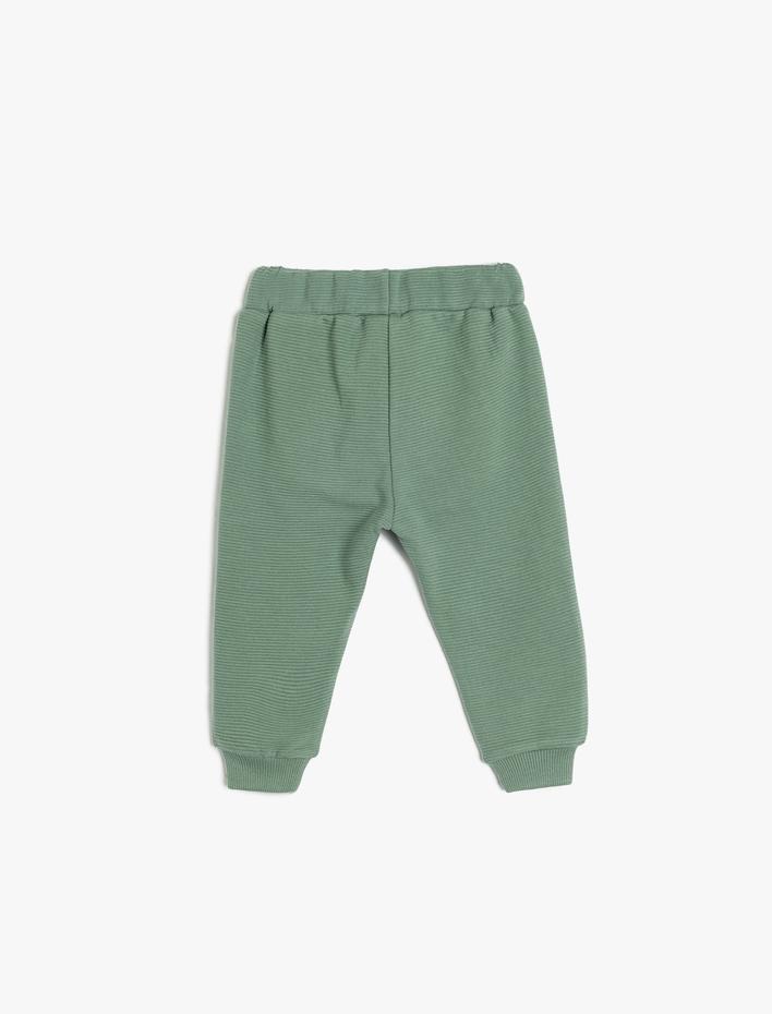 Erkek Bebek Basic Jogger Eşofman Altı Kanguru Cepli Beli Bağlamalı