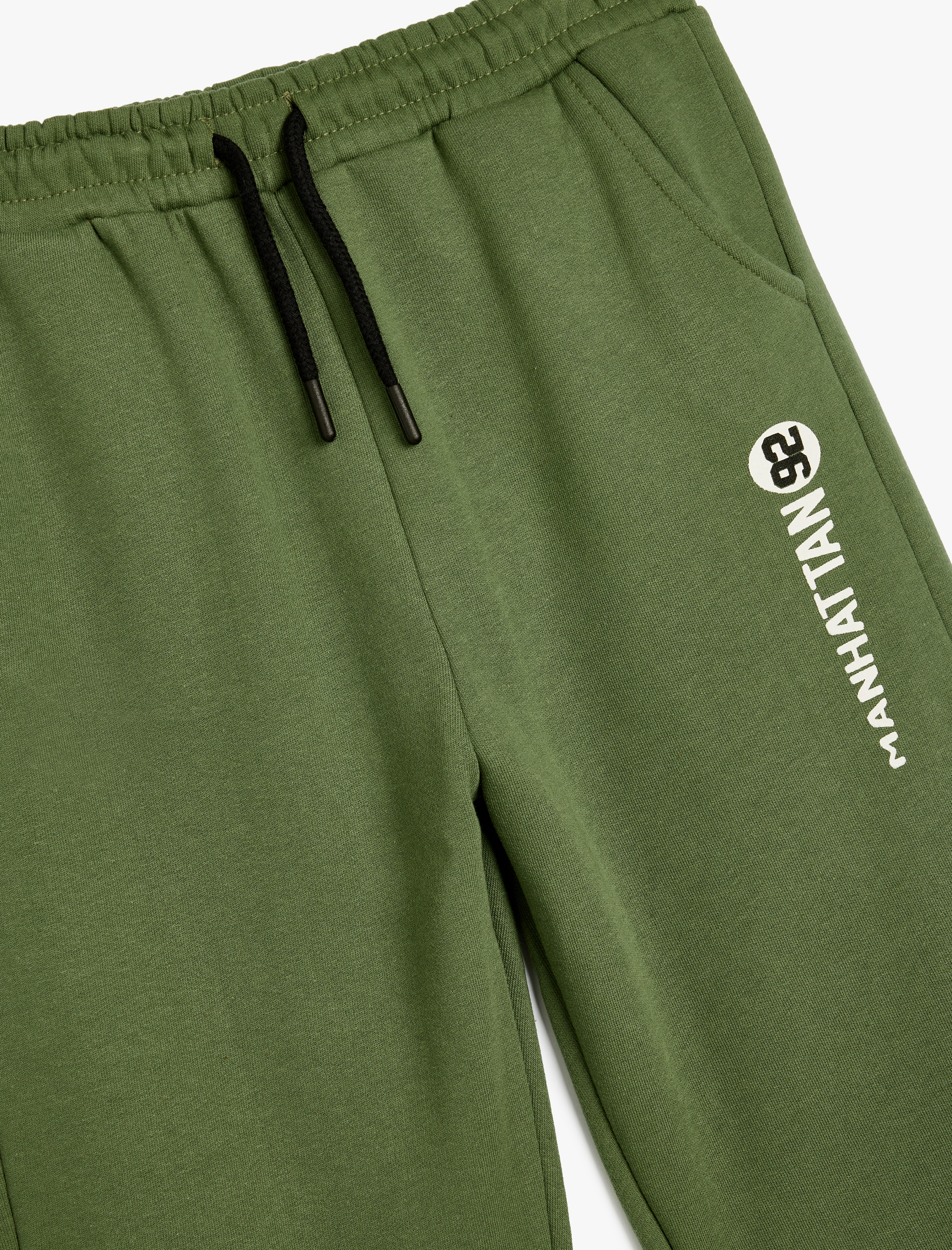  Erkek Çocuk Şardonlu Baskı Detaylı Cepli Jogger Eşofman Altı