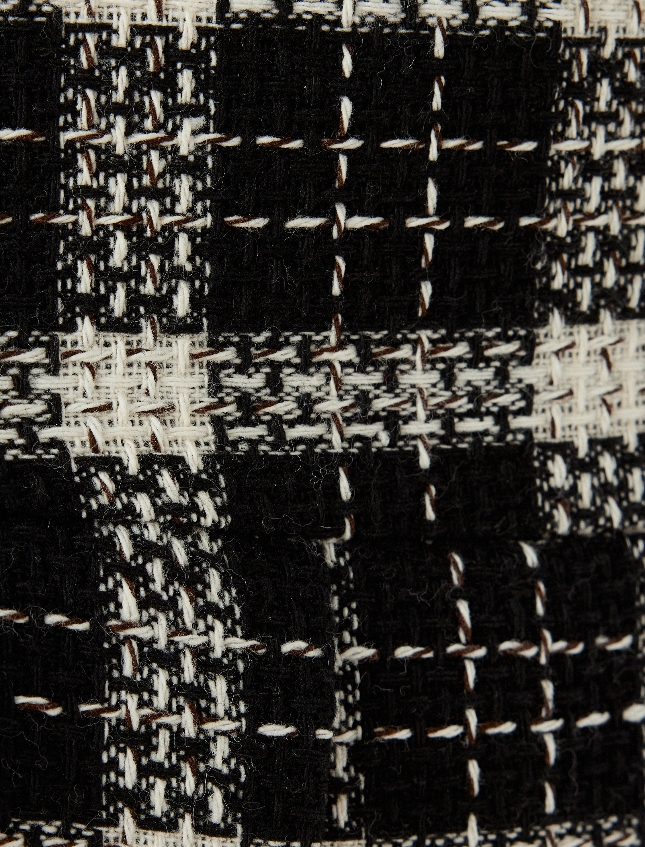 Mini Pileli Ekoseli Tüvit Etek Standart Bel Slim Fit