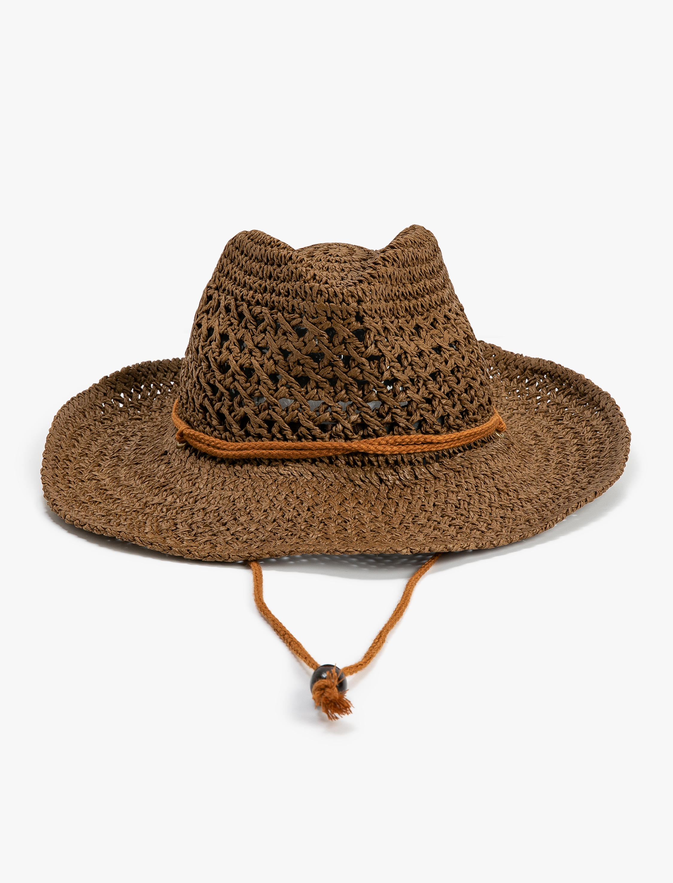  Kadın Hasır Fötr Şapka Bağlama Detaylı