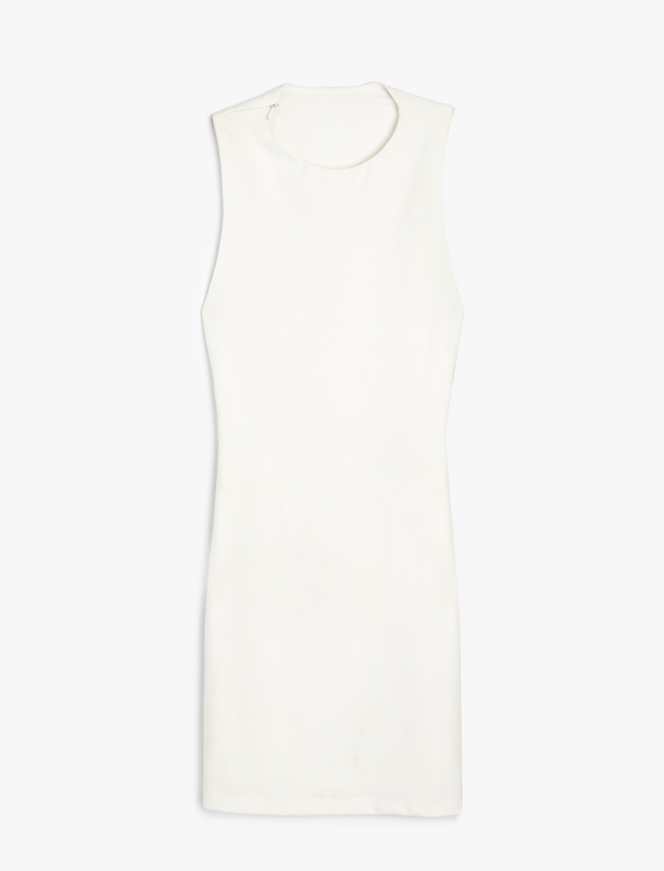   Koton X Sima Tarkan - Sırt Dekolte Detaylı Asimetrik Mini Elbise Kolsuz