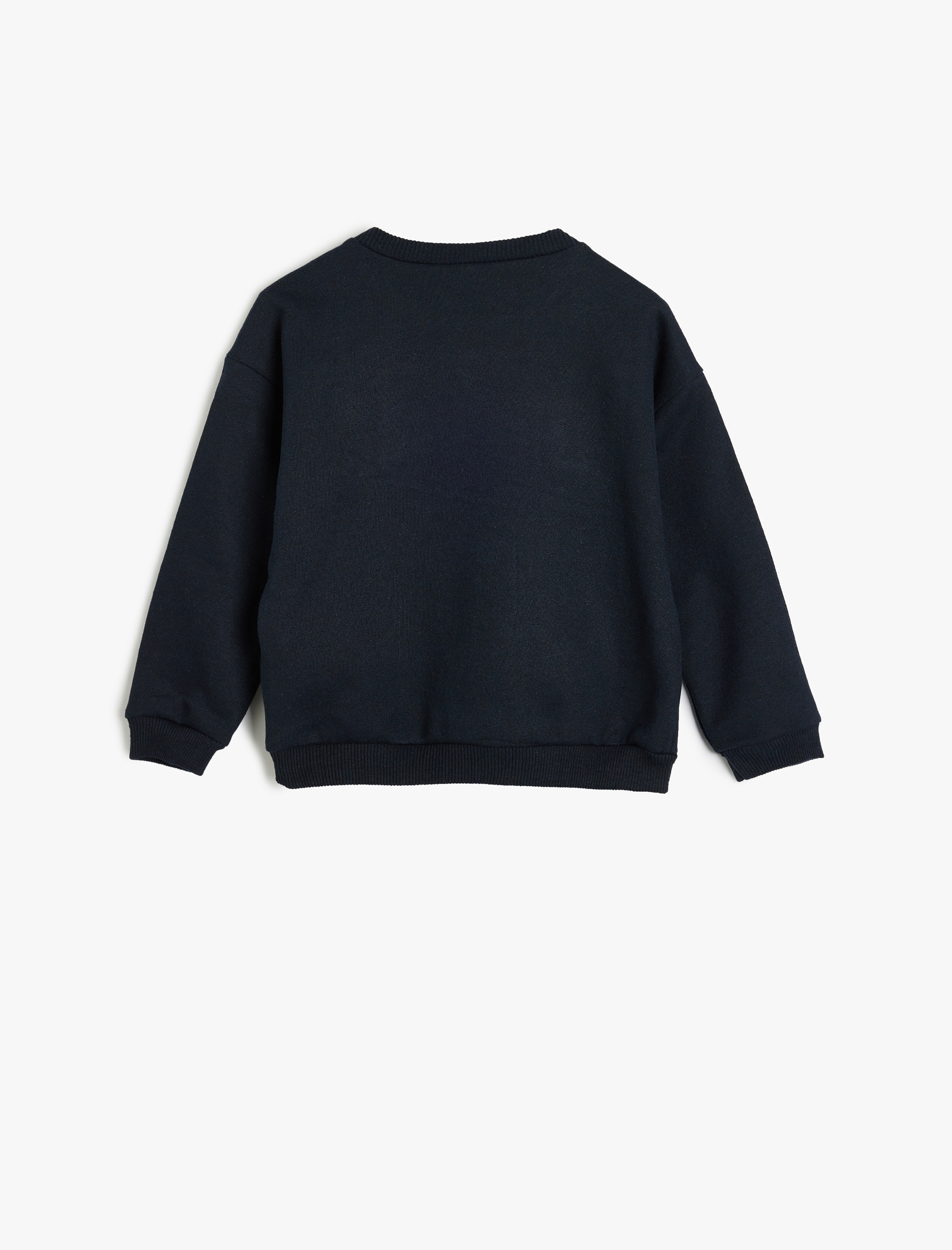  Erkek Bebek Basketbol Baskılı Bisiklet Yaka Uzun Kollu Pamuklu Şardonlu Sweatshirt