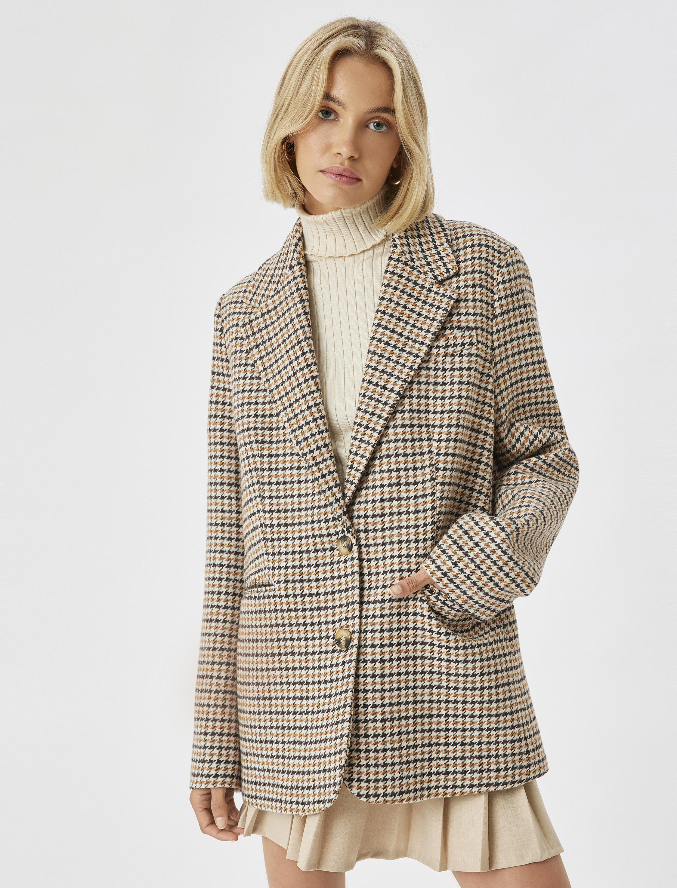   Oversize Blazer Ceket Kruvaze