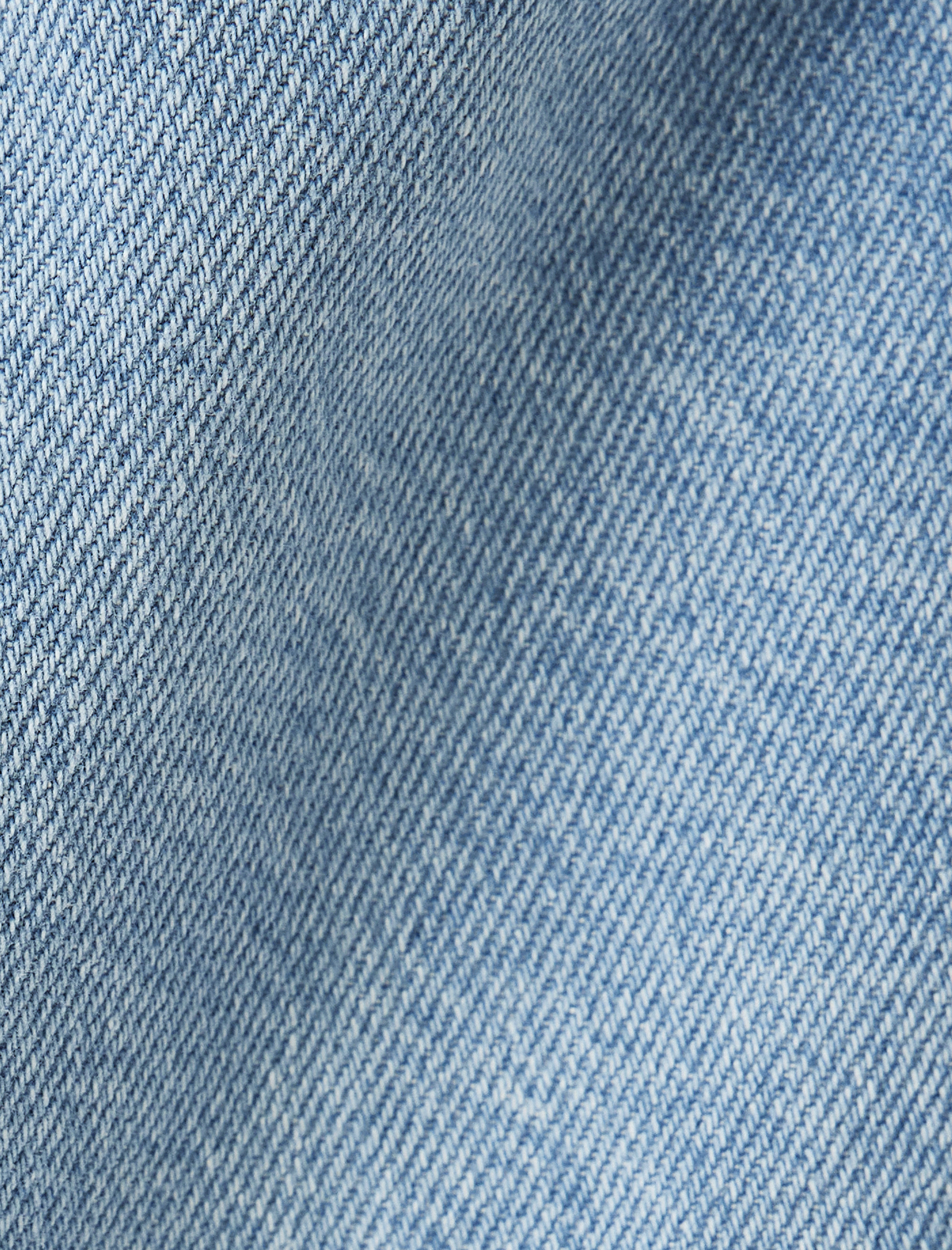Bol Paça Kot Pantolon Normal Bel Düğmeli Pamuklu - Loose Straight Fit Jean