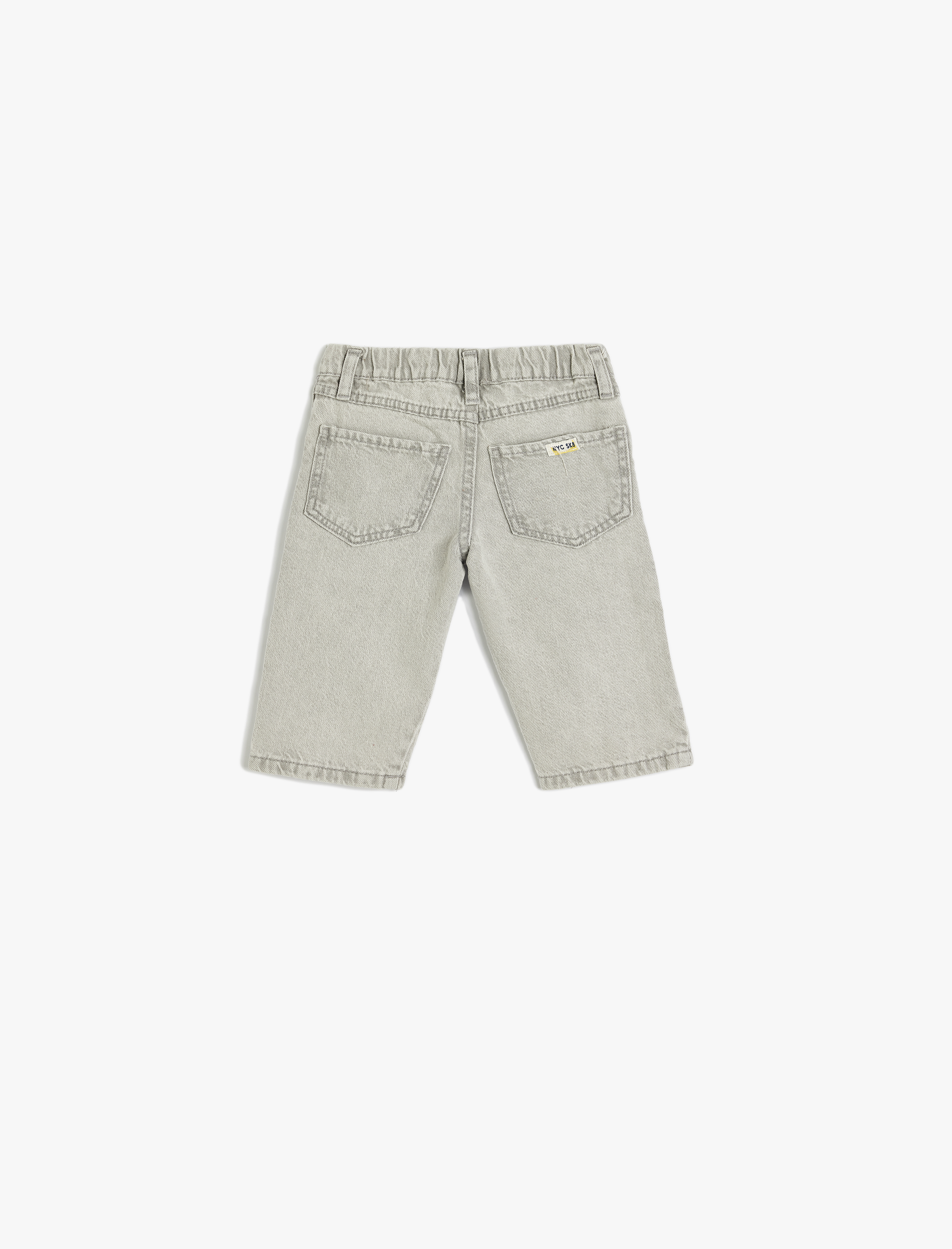  Erkek Bebek Kot Şort Cepli Pamuklu