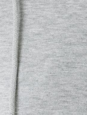 Kapşonlu Sweatshirt Gömlek Etek Ucu Detaylı_5