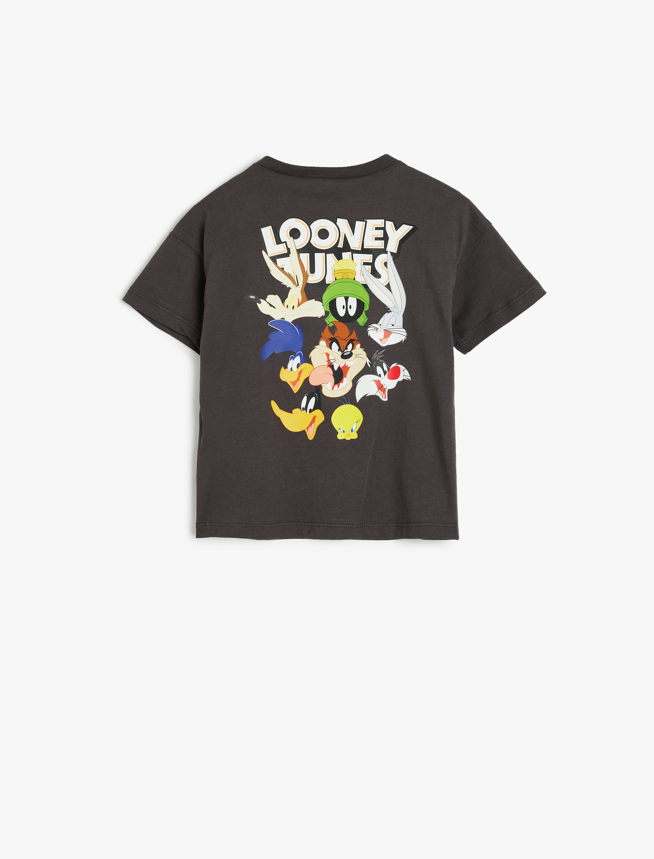 Erkek Bebek Looney Tunes Baskılı Kısa Kollu Lisanslı Pamuklu Tişört