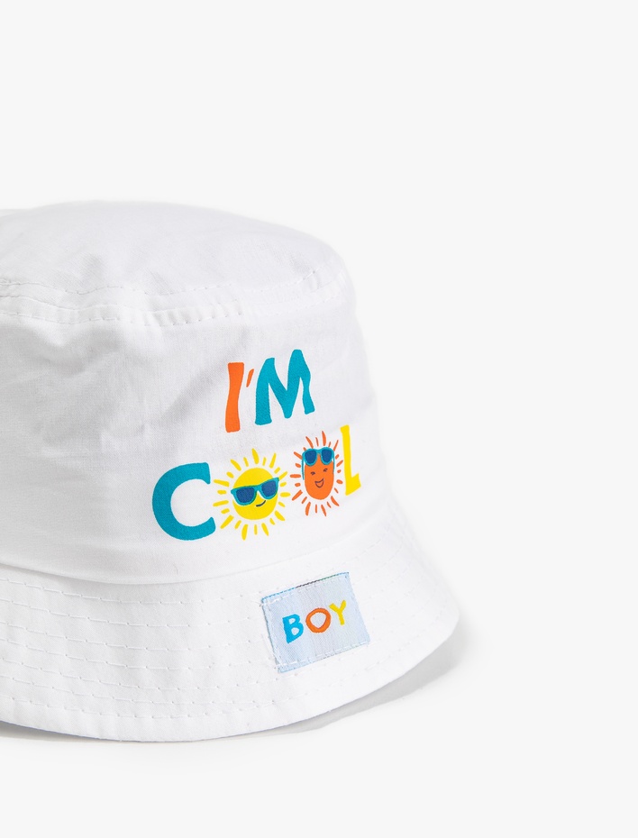 Erkek Çocuk Baskılı Bucket Şapka Pamuklu Yaz Temalı