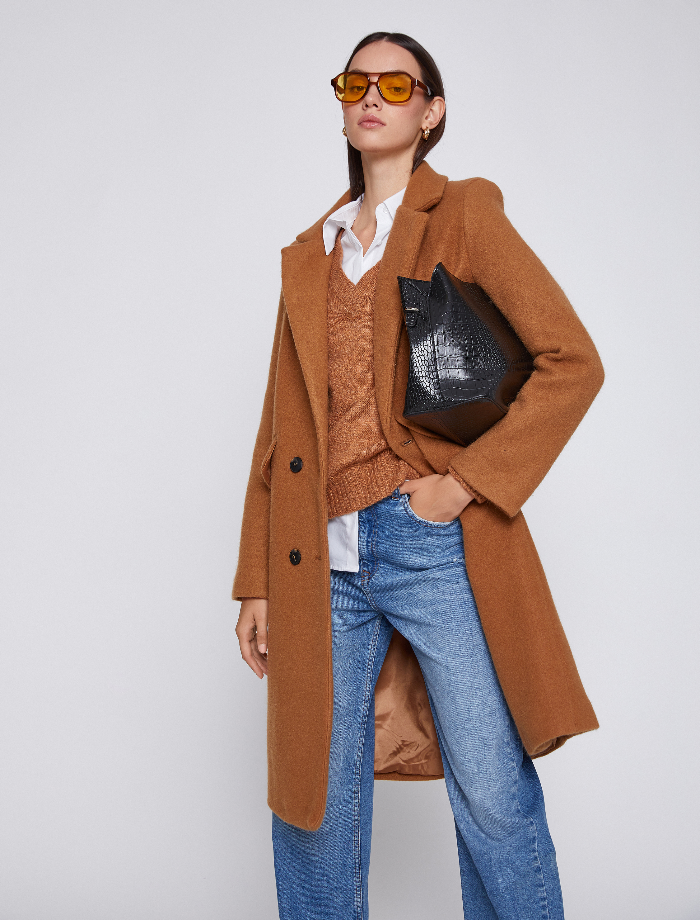  Kadın Portföy Çanta Kroko Suni Deri Saplı Çıkarılabilir Askı Detaylı