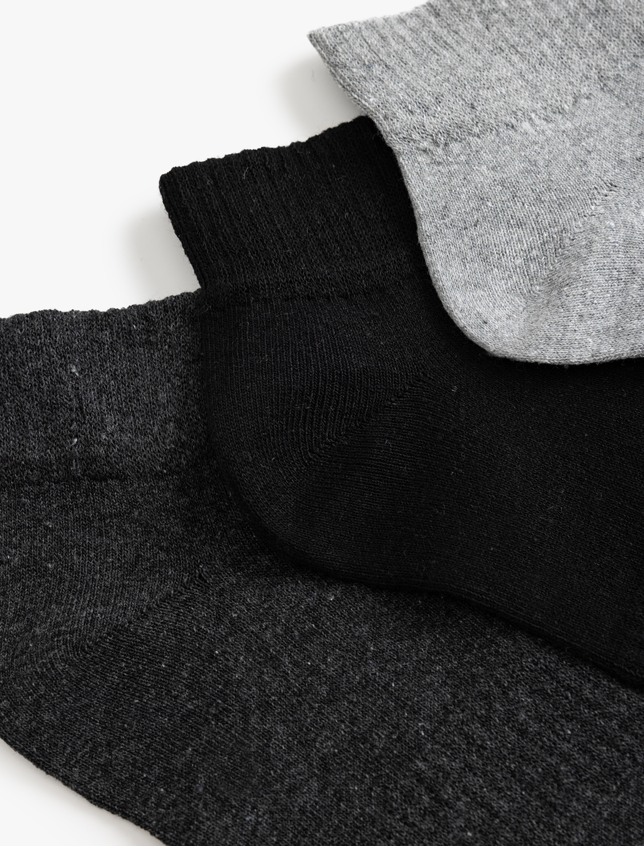 Erkek 3'lü Patik Çorap Seti Pamuk Karışımlı