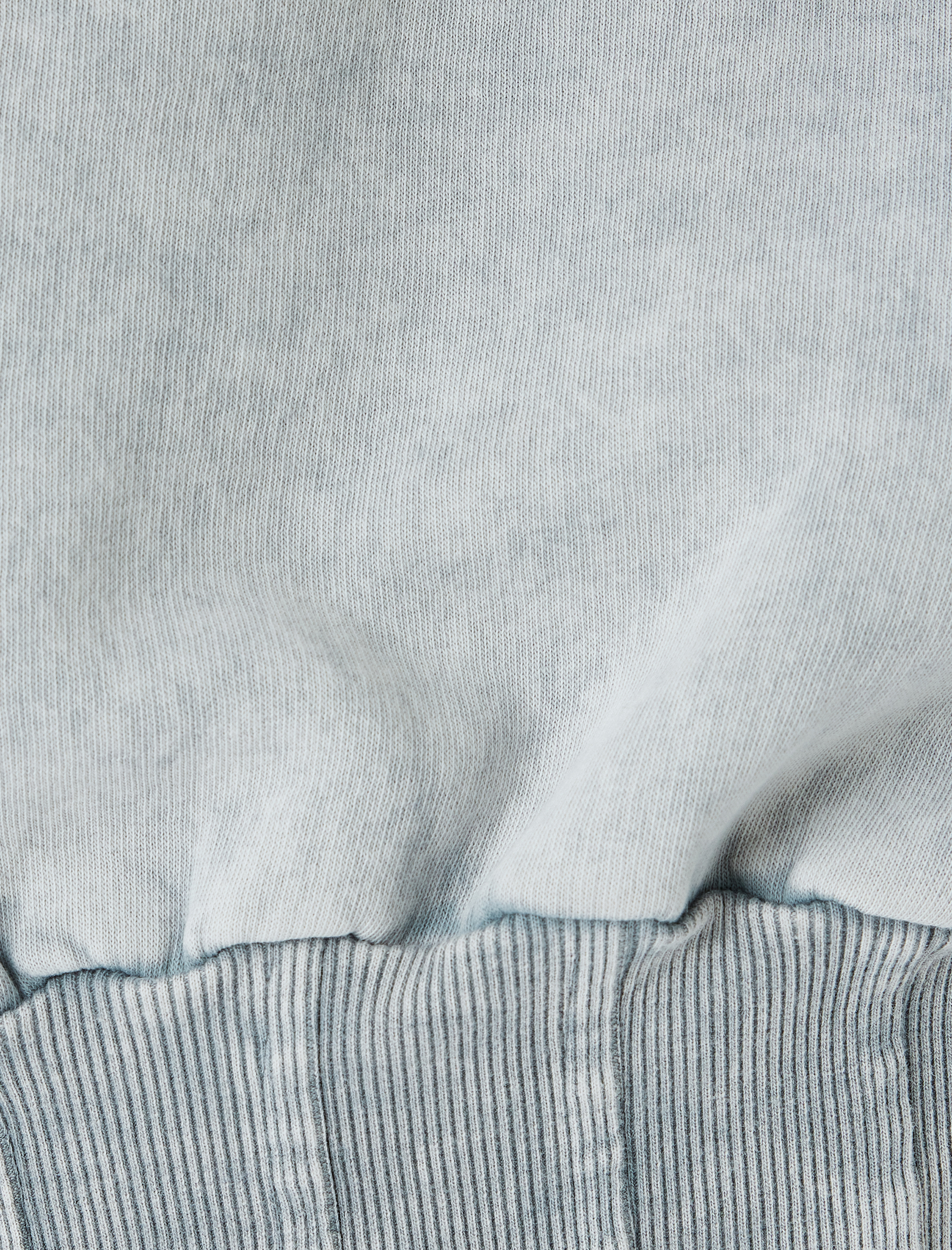   Şardonlu Crop Sweat Korse Detaylı Bisiklet Yaka Yıkamalı Slim Fit