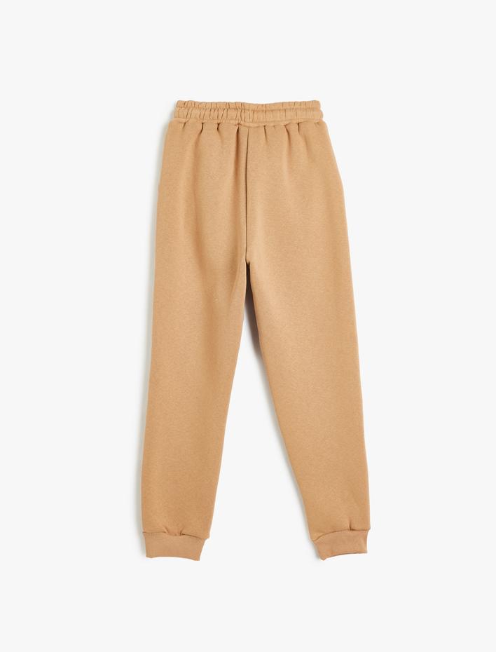 Erkek Çocuk Basic Eşofman Altı Beli Bağlamalı Cep Detaylı Şardonlu