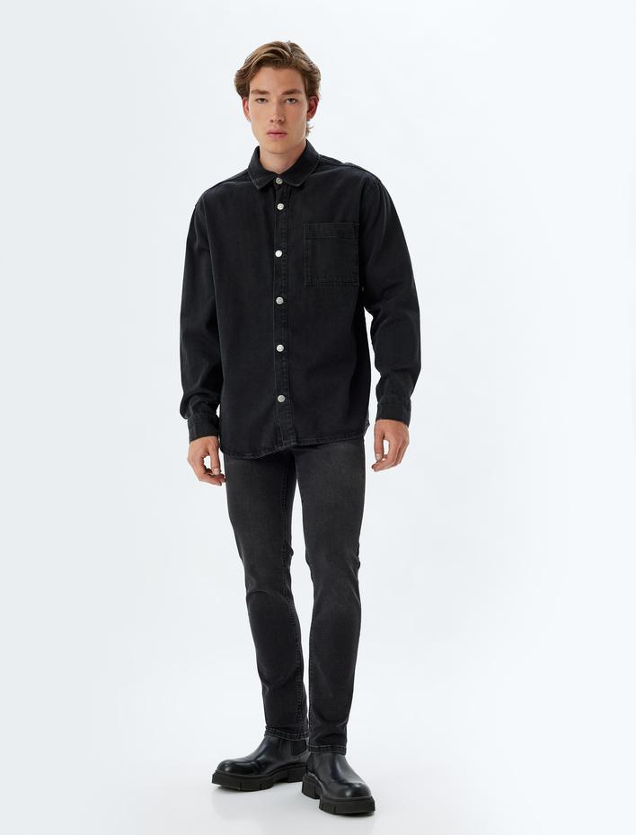  Standart Bel Slim Fit Kot Pantolon - Brad Jean