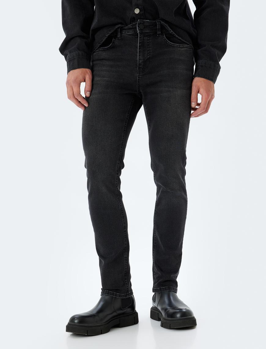   Standart Bel Slim Fit Kot Pantolon - Brad Jean