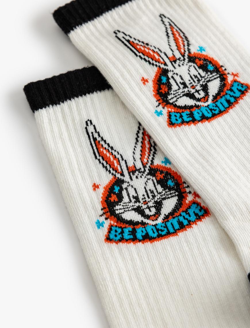  Erkek Bugs Bunny Soket Çorap Lisanslı