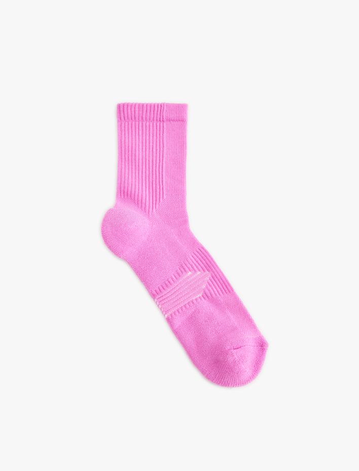 Kadın Basic Spor Çorap Dokulu