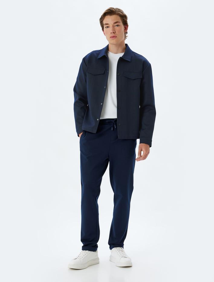  Beli Bağcıklı Pantolon Cep Detaylı