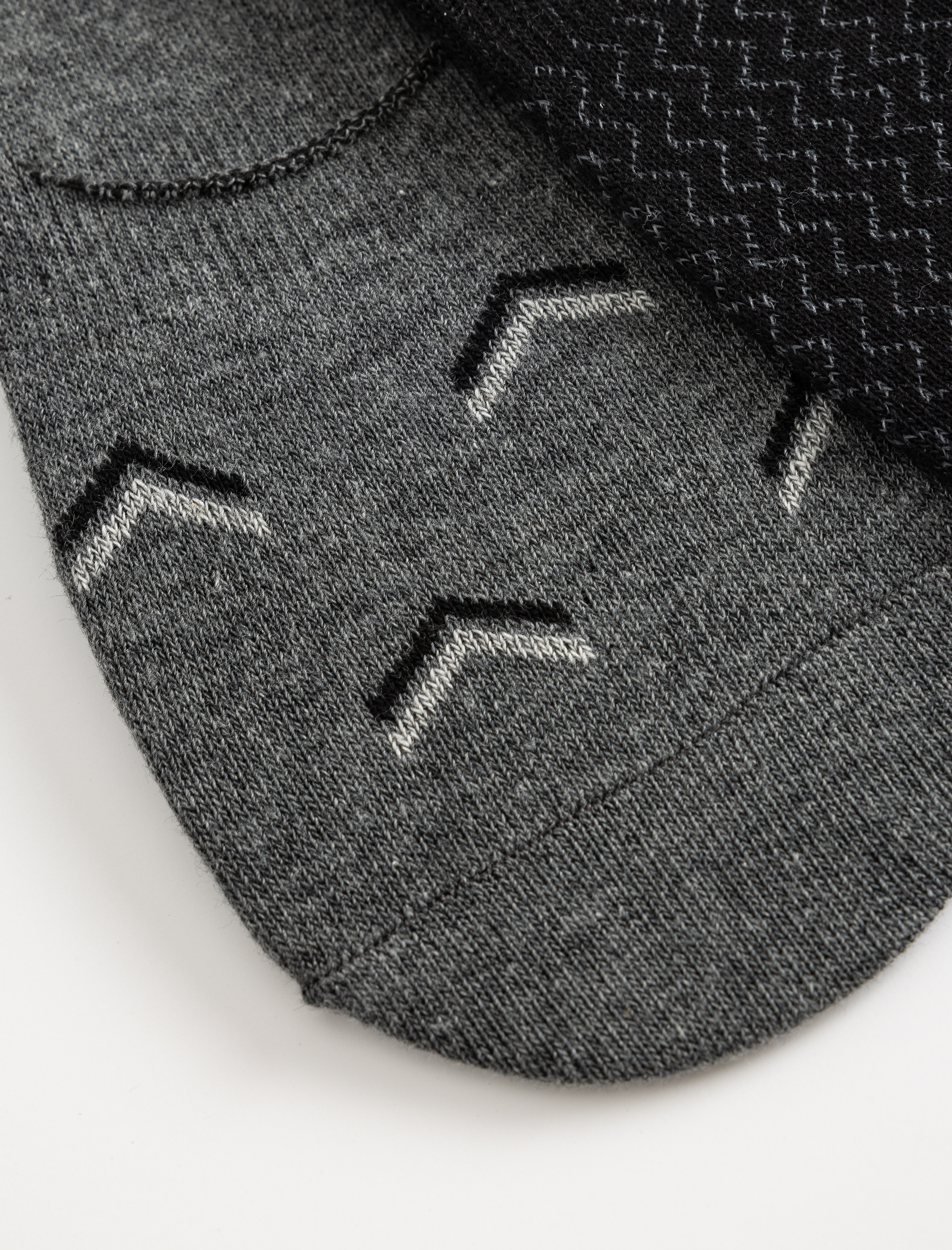 Erkek Babet Çorap Seti 2'li Geometrik Desenli Pamuk Karışımlı