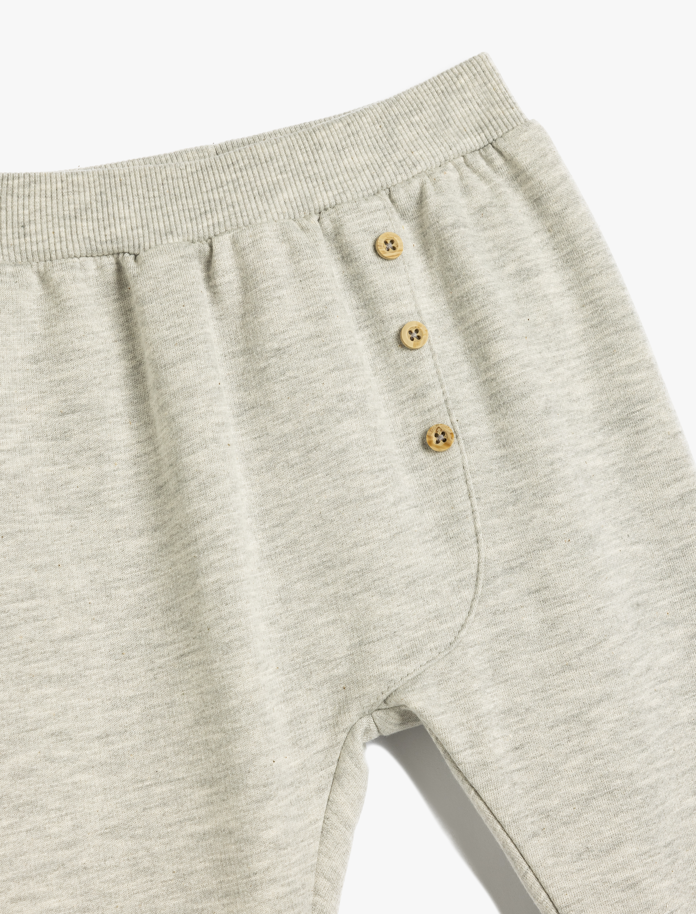 Erkek Bebek Basic Jogger Eşofman Altı Beli Lastikli Dokulu Pamuklu Şardonlu