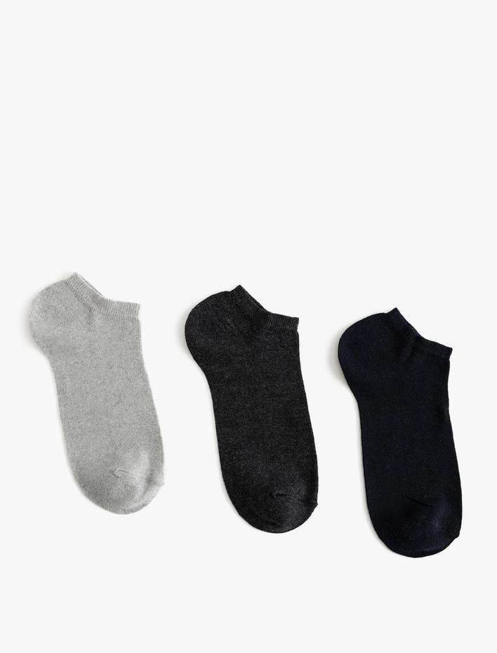 Erkek Patik Çorap Seti Pamuk Karışımlı