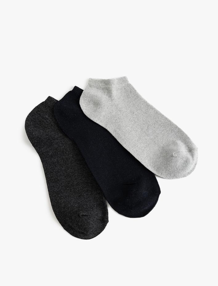 Erkek Patik Çorap Seti Pamuk Karışımlı