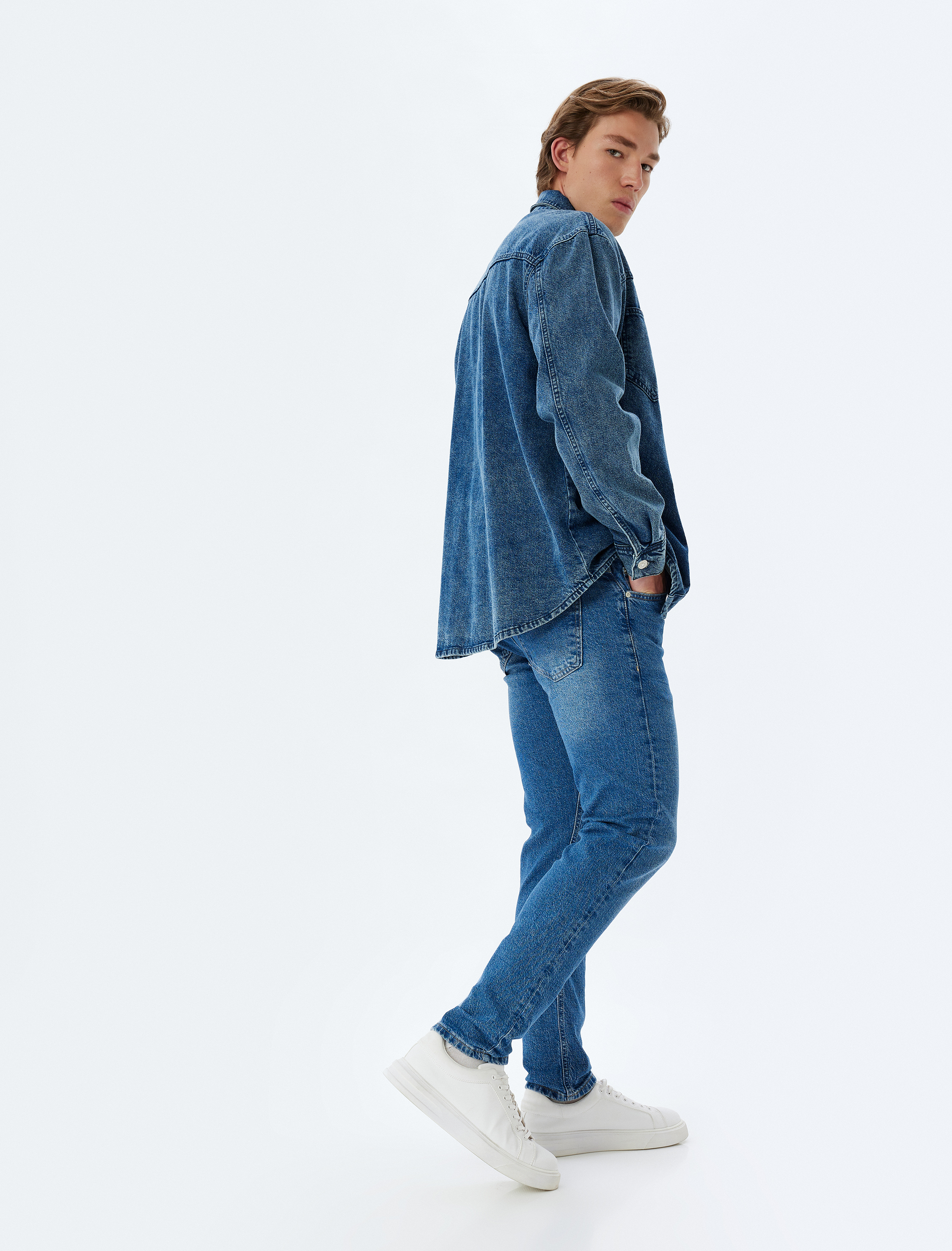   Slim Fit Kot Pantolon - Brad Jean