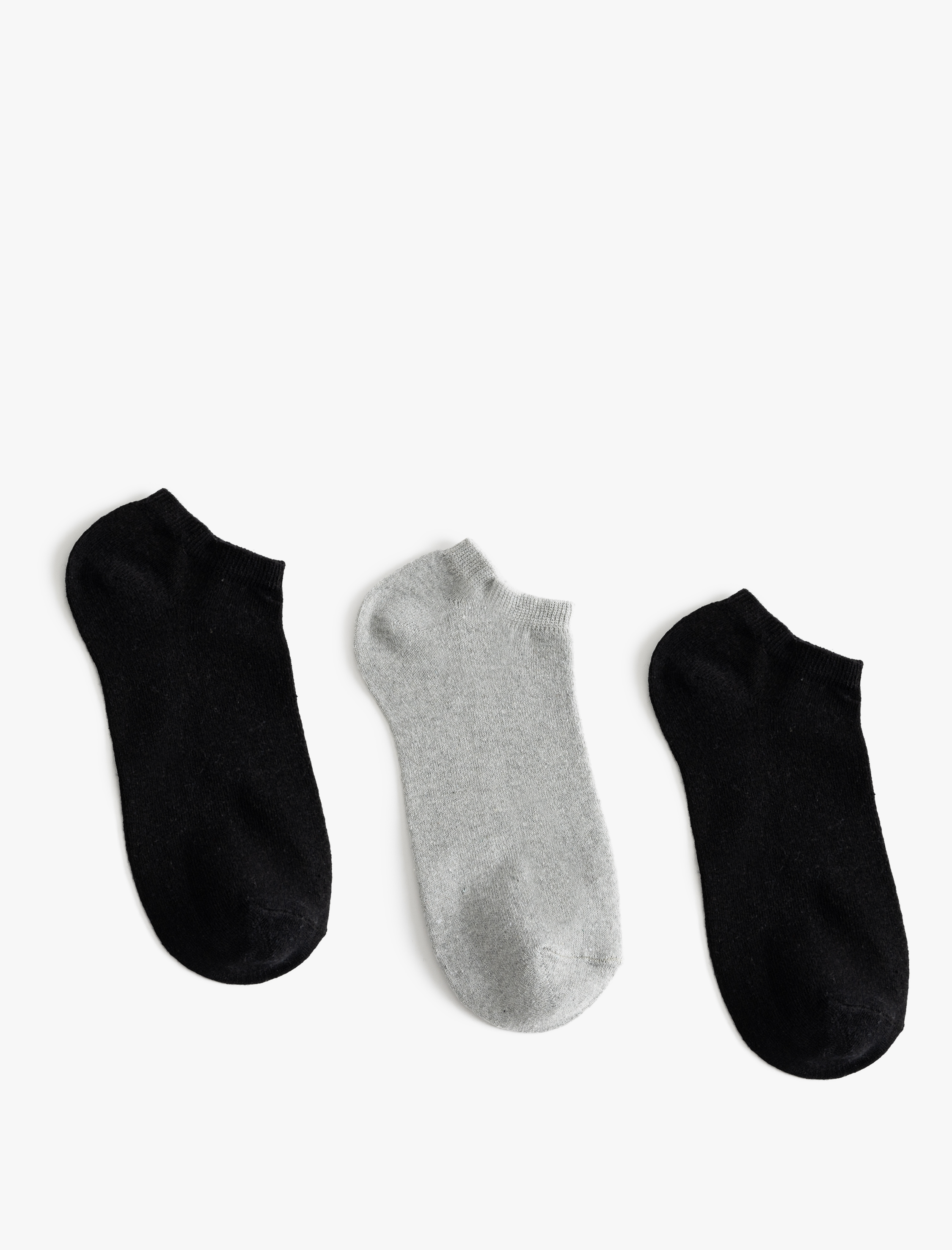 Erkek 3'lü Patik Çorap Seti Pamuk Karışımlı