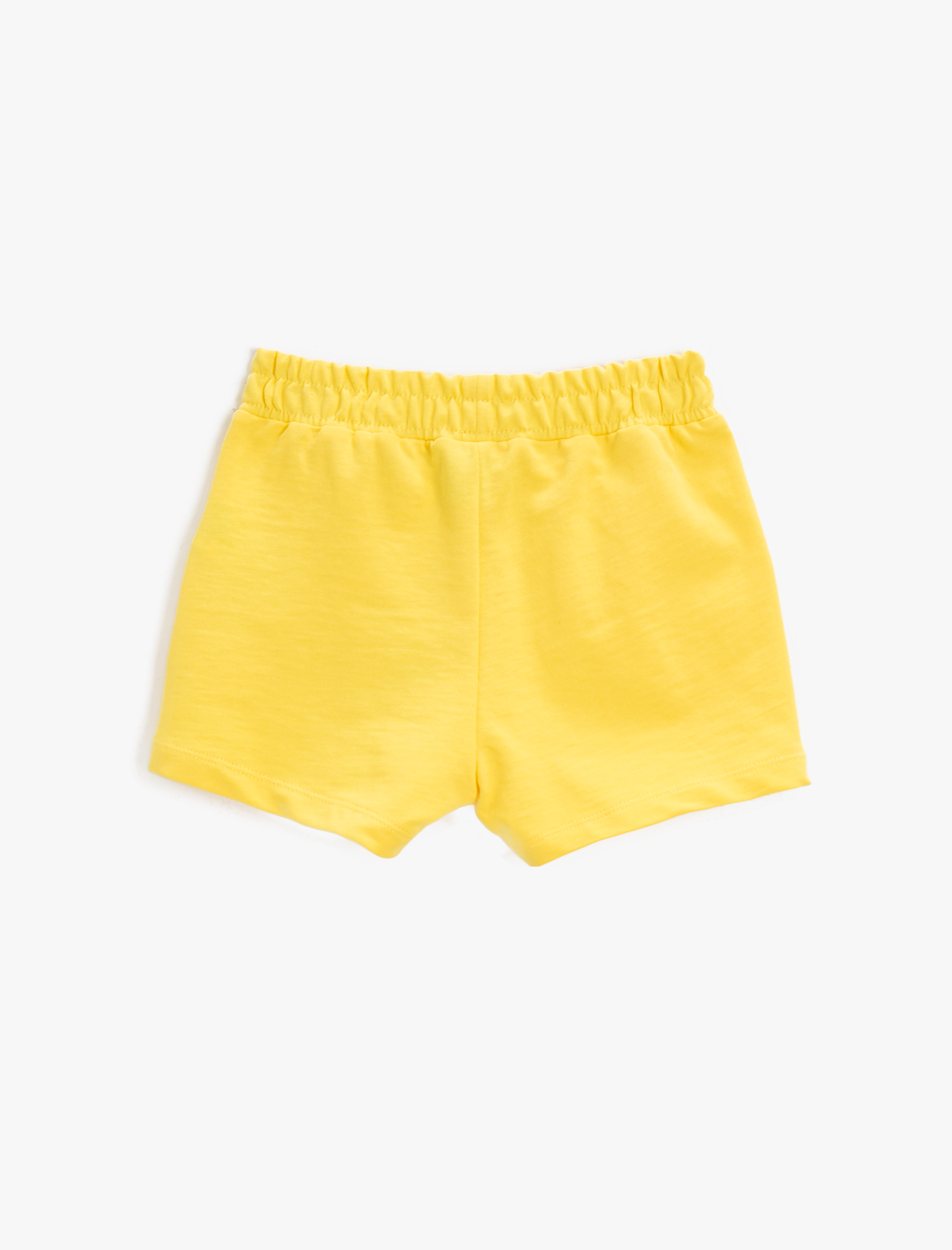  Kız Çocuk Simli Baskılı Şort Pamuklu