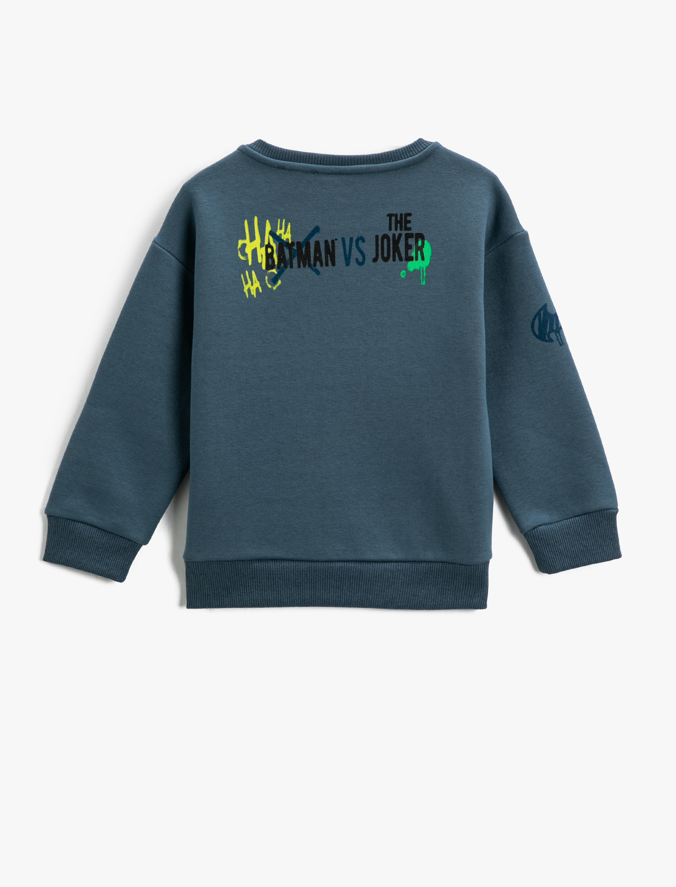  Erkek Çocuk Batman Sweatshirt Baskılı Lisanslı