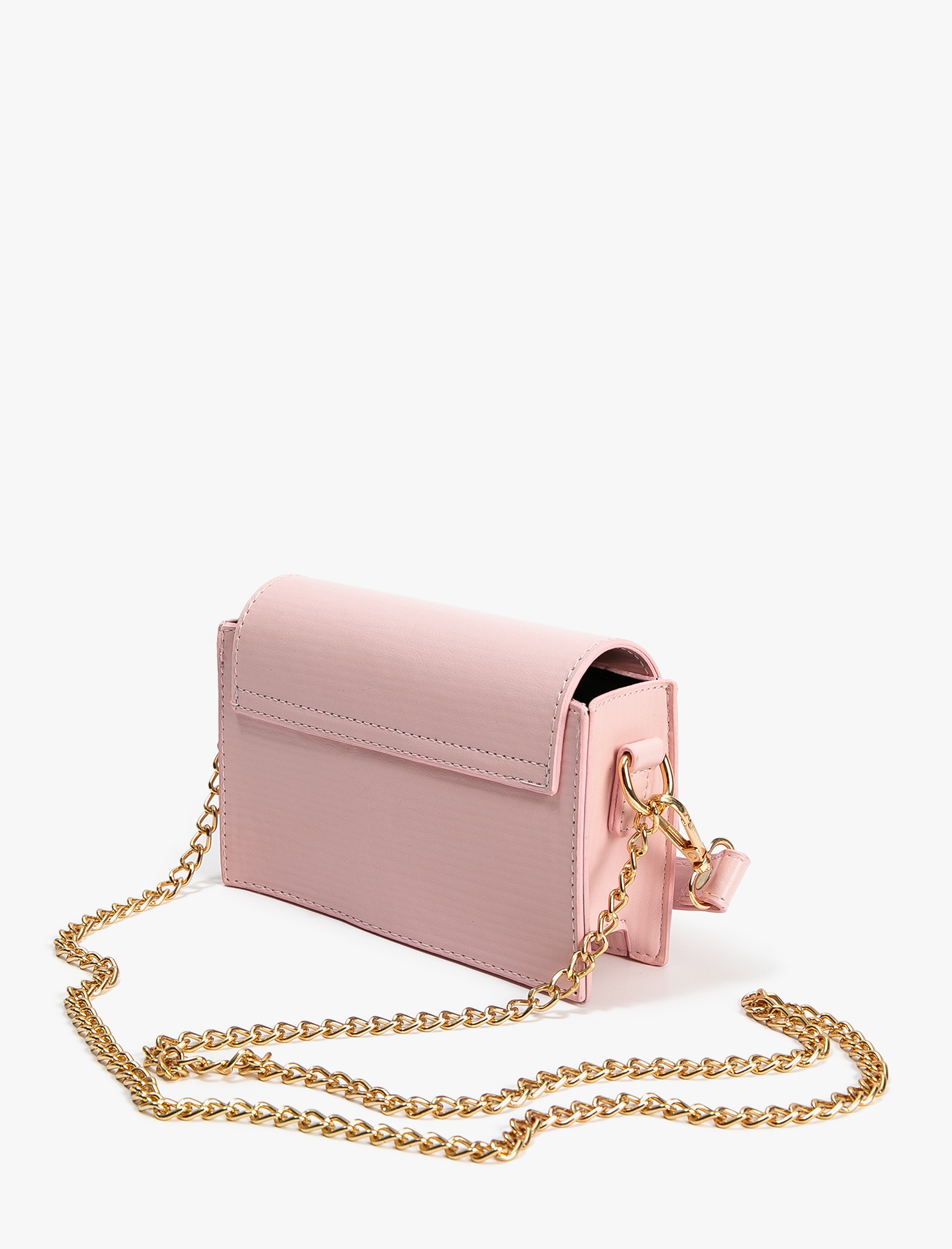  Kadın Çapraz Çanta Suni Deri Zincir Askılı Çıtçıt Kapama