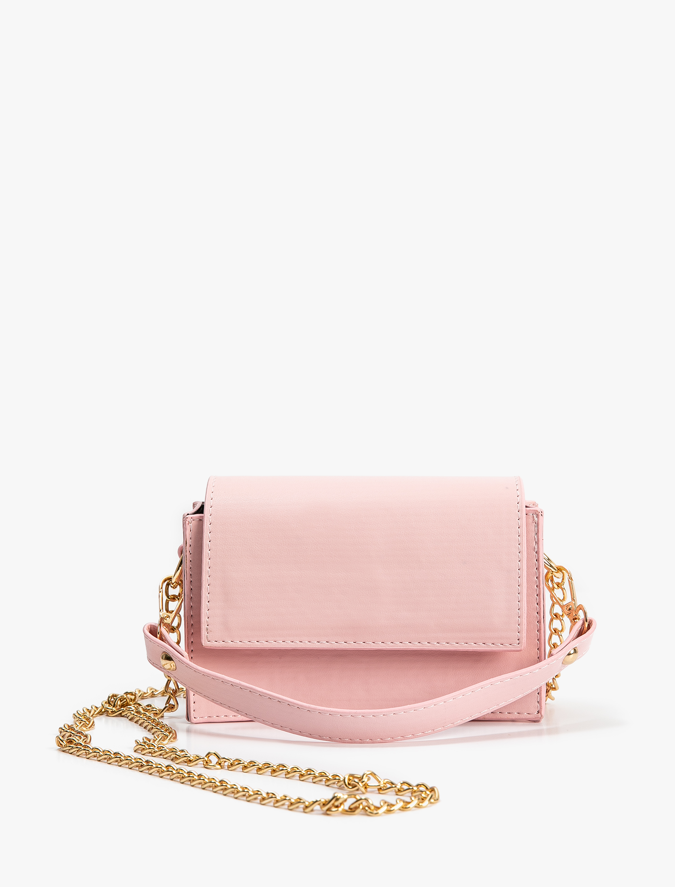  Kadın Çapraz Çanta Suni Deri Zincir Askılı Çıtçıt Kapama