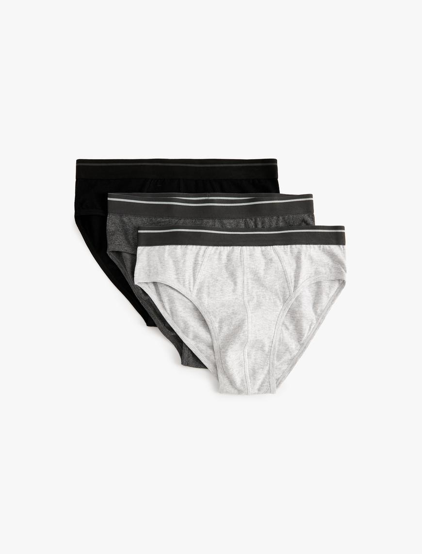   3'lü Slip Boxer Seti Çok Renkli