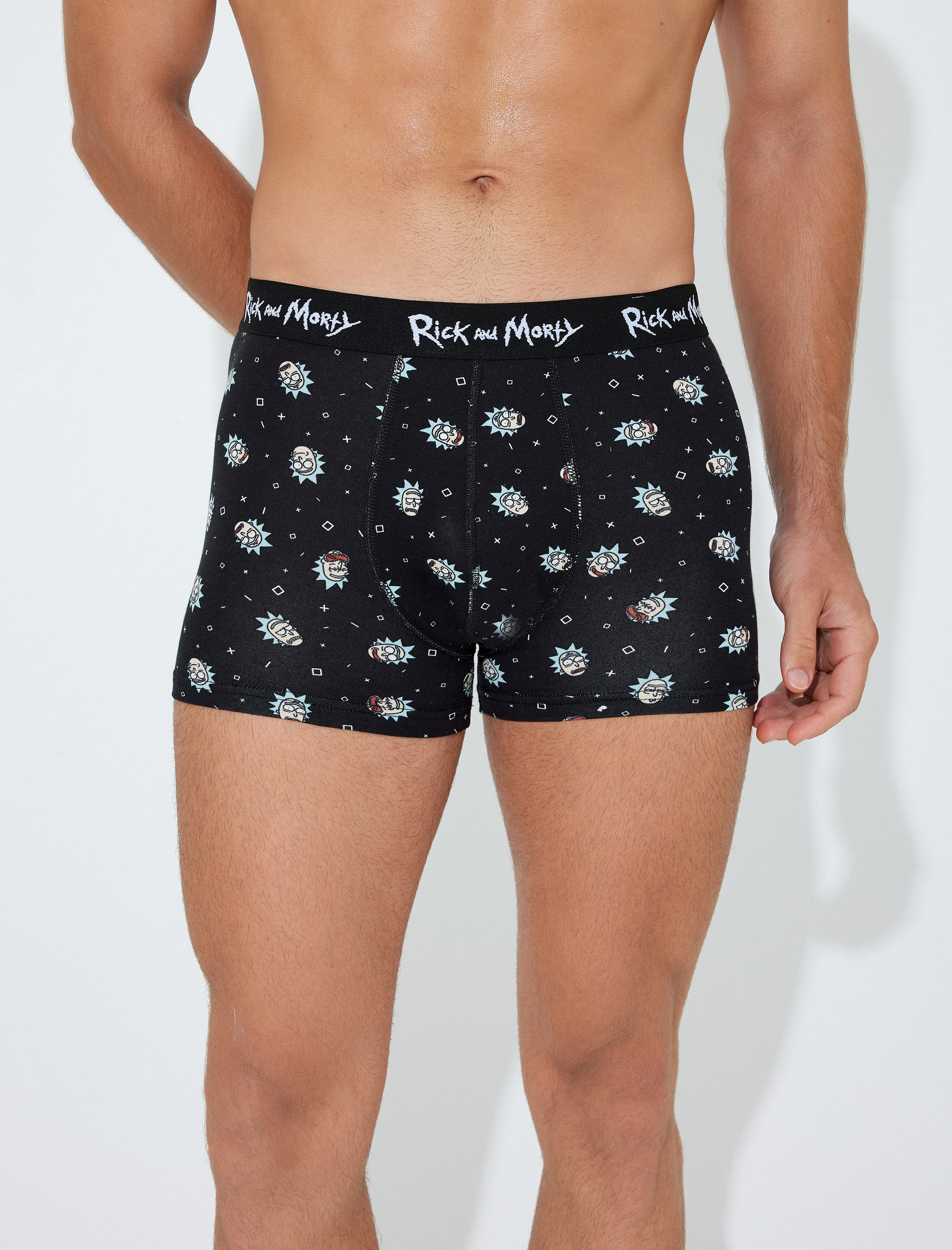  Rick and Morty 3'lü Boxer Seti Lisanslı Desenli