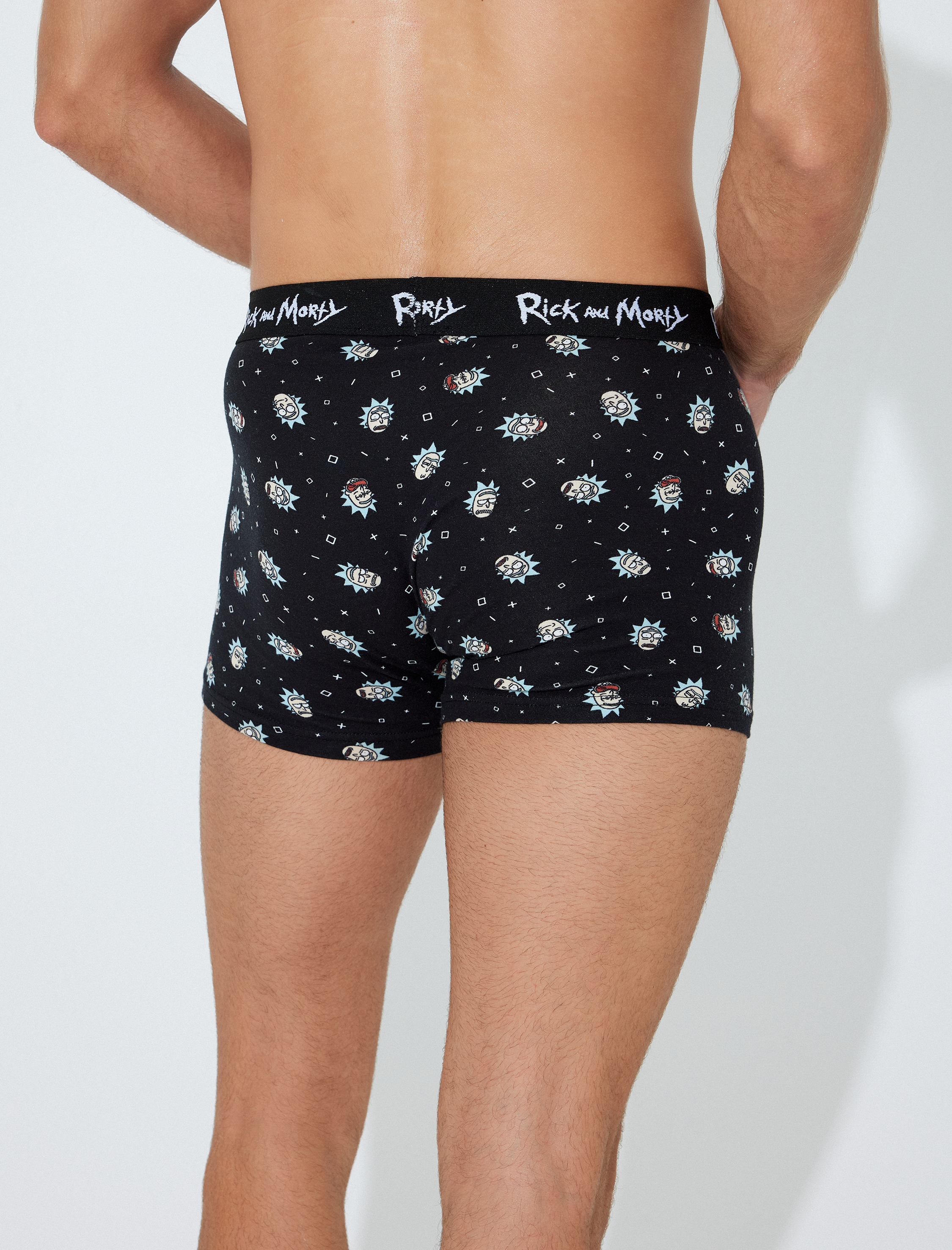   Rick and Morty 3'lü Boxer Seti Lisanslı Desenli