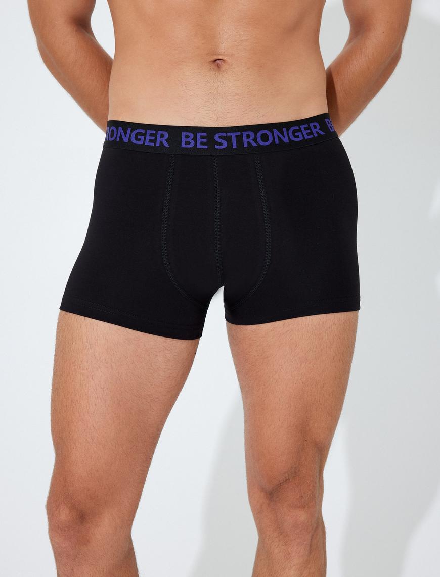   3'lü Boxer Seti Slogan Baskılı