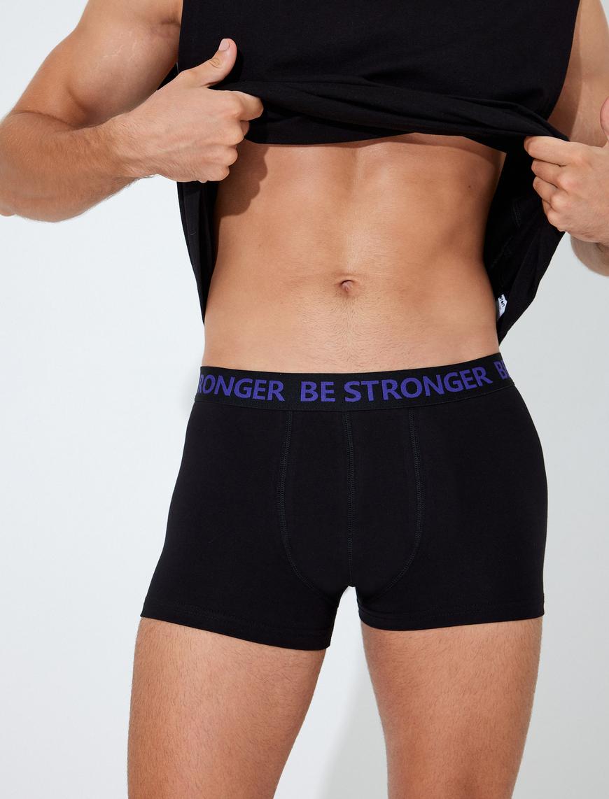   3'lü Boxer Seti Slogan Baskılı