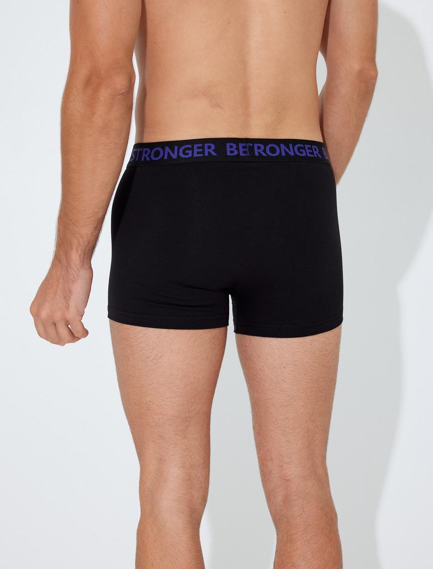   3'lü Boxer Seti Slogan Baskılı