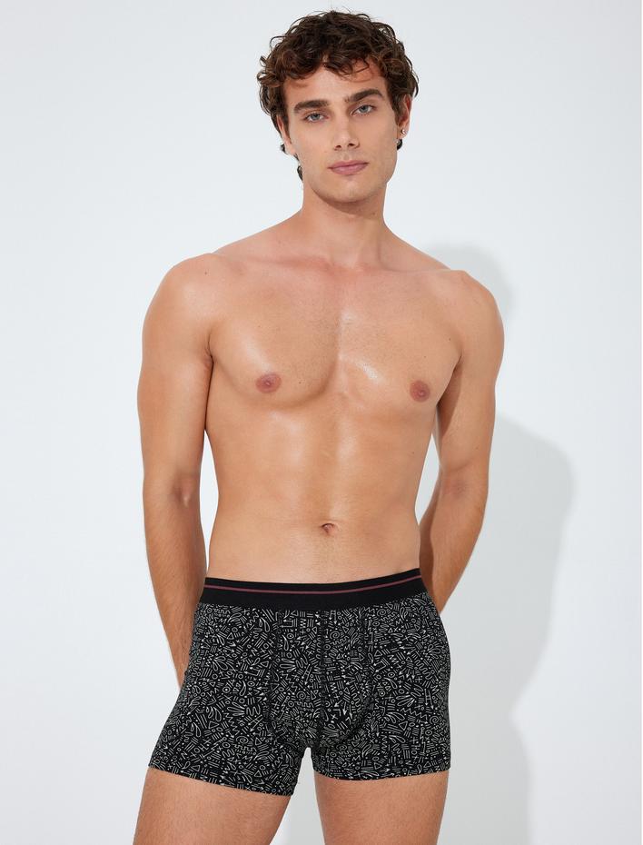  3'lü Boxer Seti Baskılı Çok Renkli