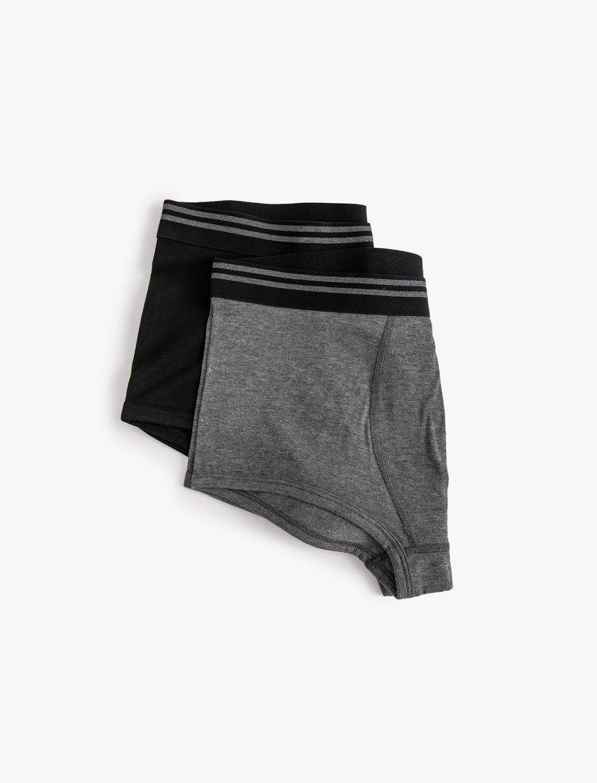   Pamuklu 2'li Slip Boxer Seti