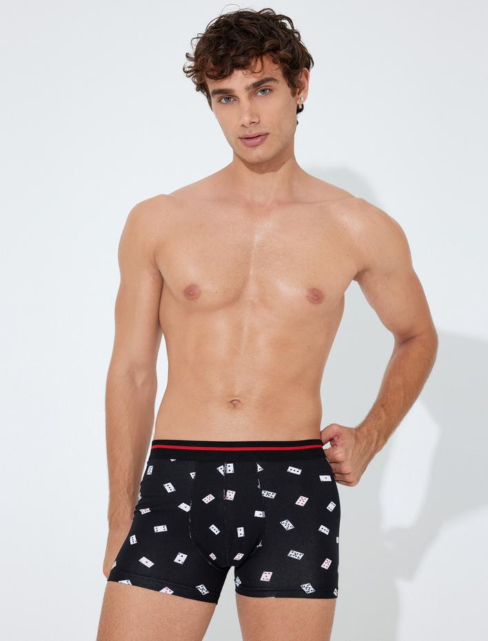  3'lü Boxer Seti Baskılı Çok Renkli