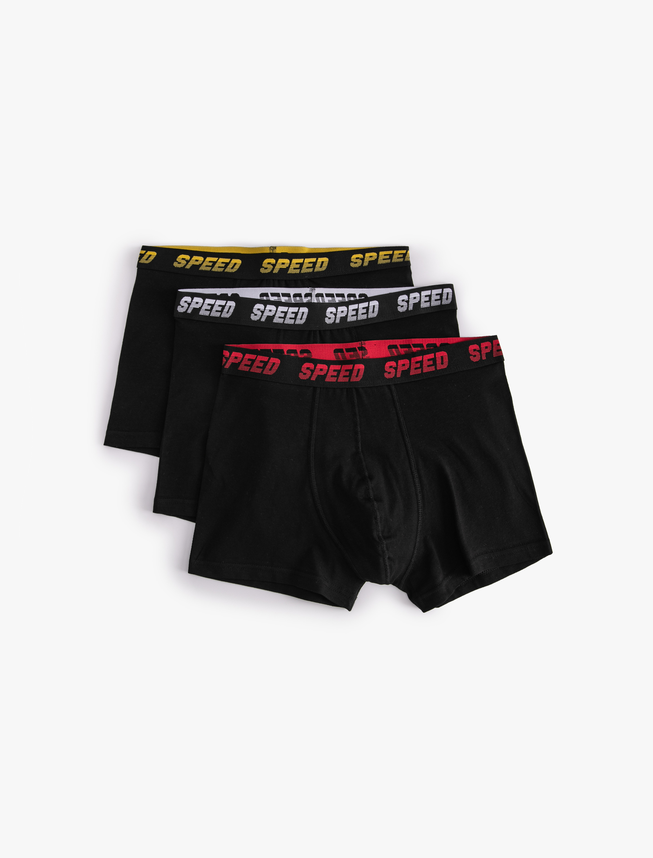 Slogan Baskılı Pamuklu 3'lü Boxer Seti