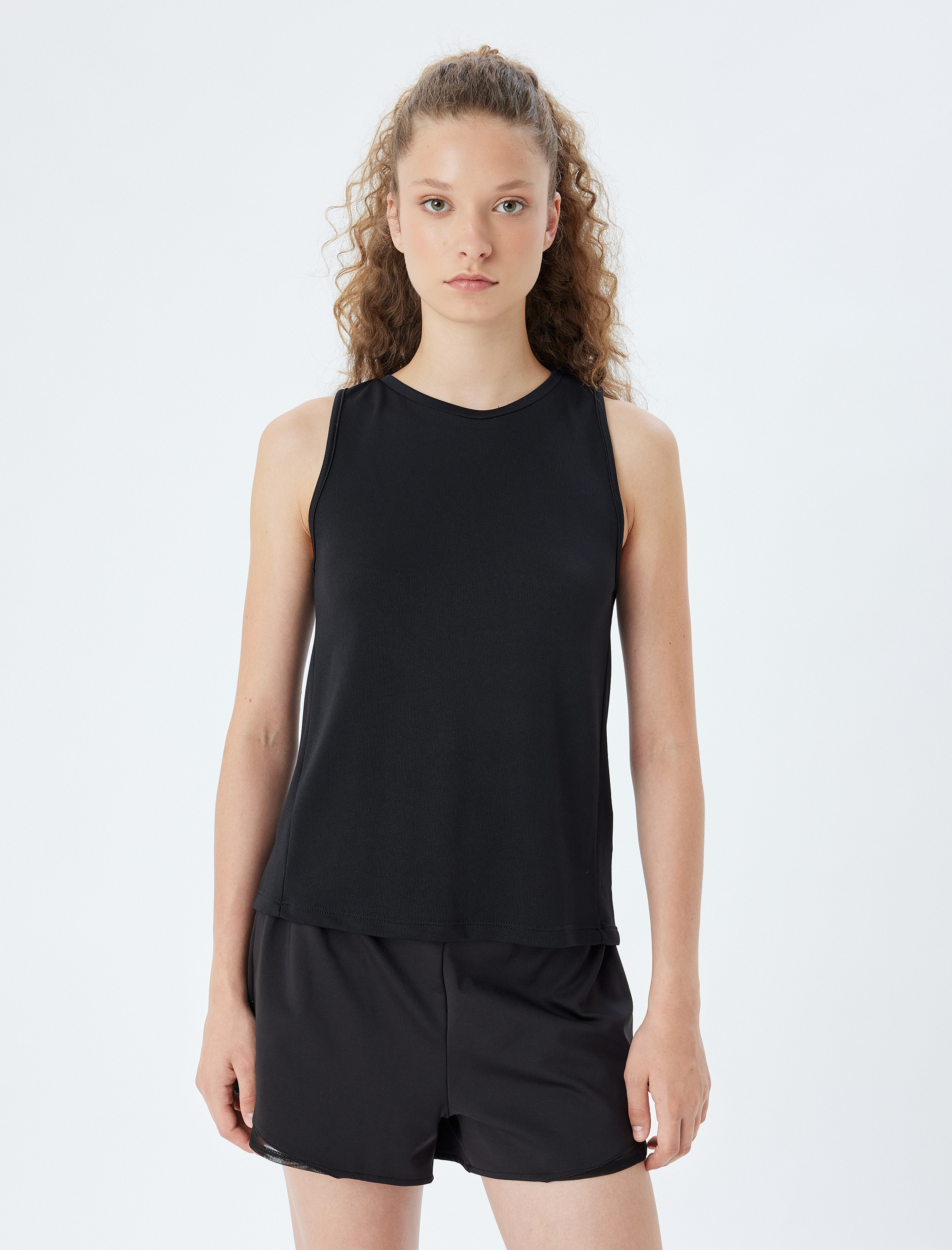   Spor Basic Atlet Bisiklet Yaka Rahat Kalıp