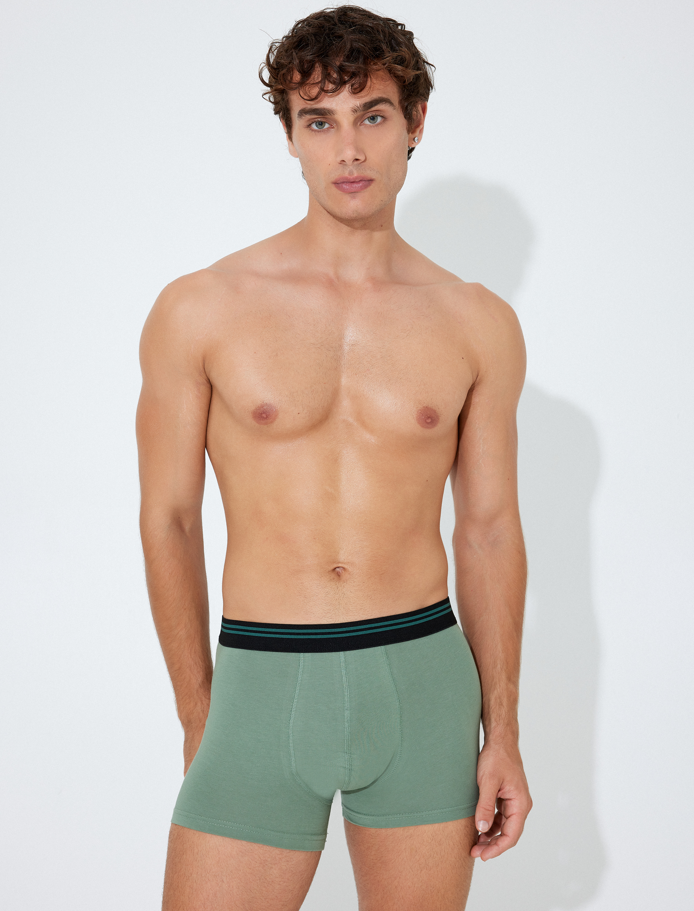 Puantiyeli Pamuklu 3'lü Boxer Seti