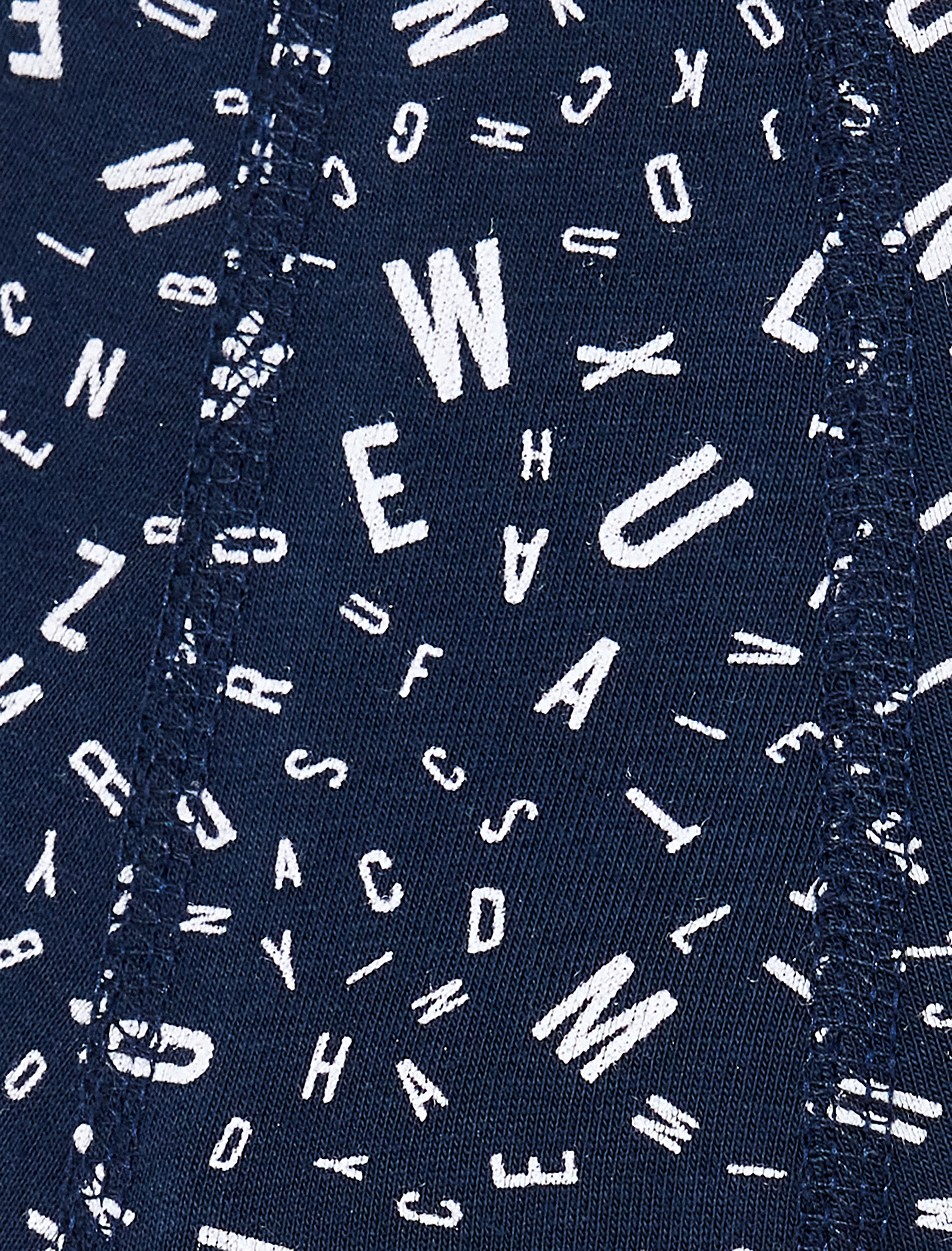 Harf Desenli Pamuklu 3'lü Boxer Seti