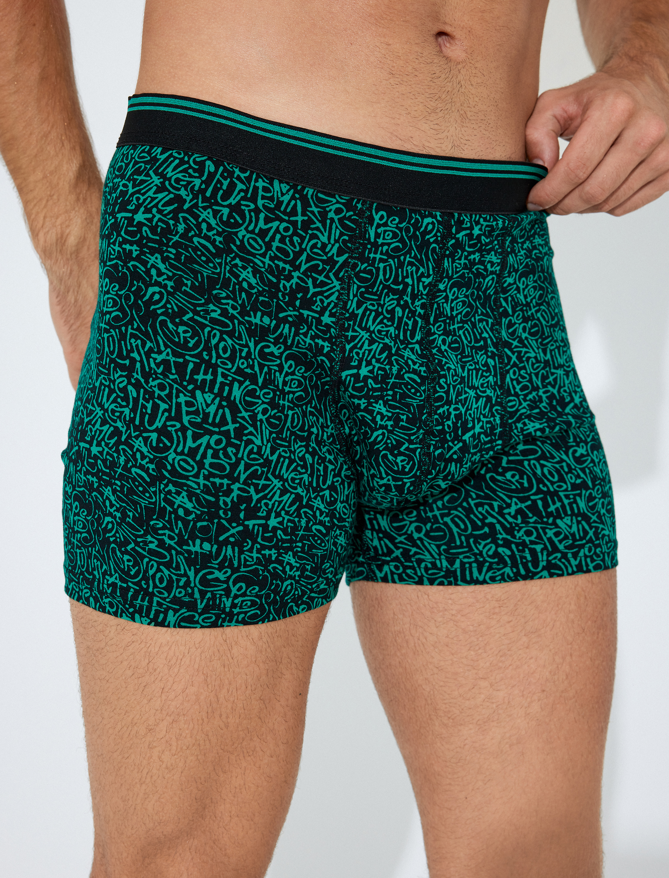 Baskılı Pamuklu 3'lü Boxer Seti