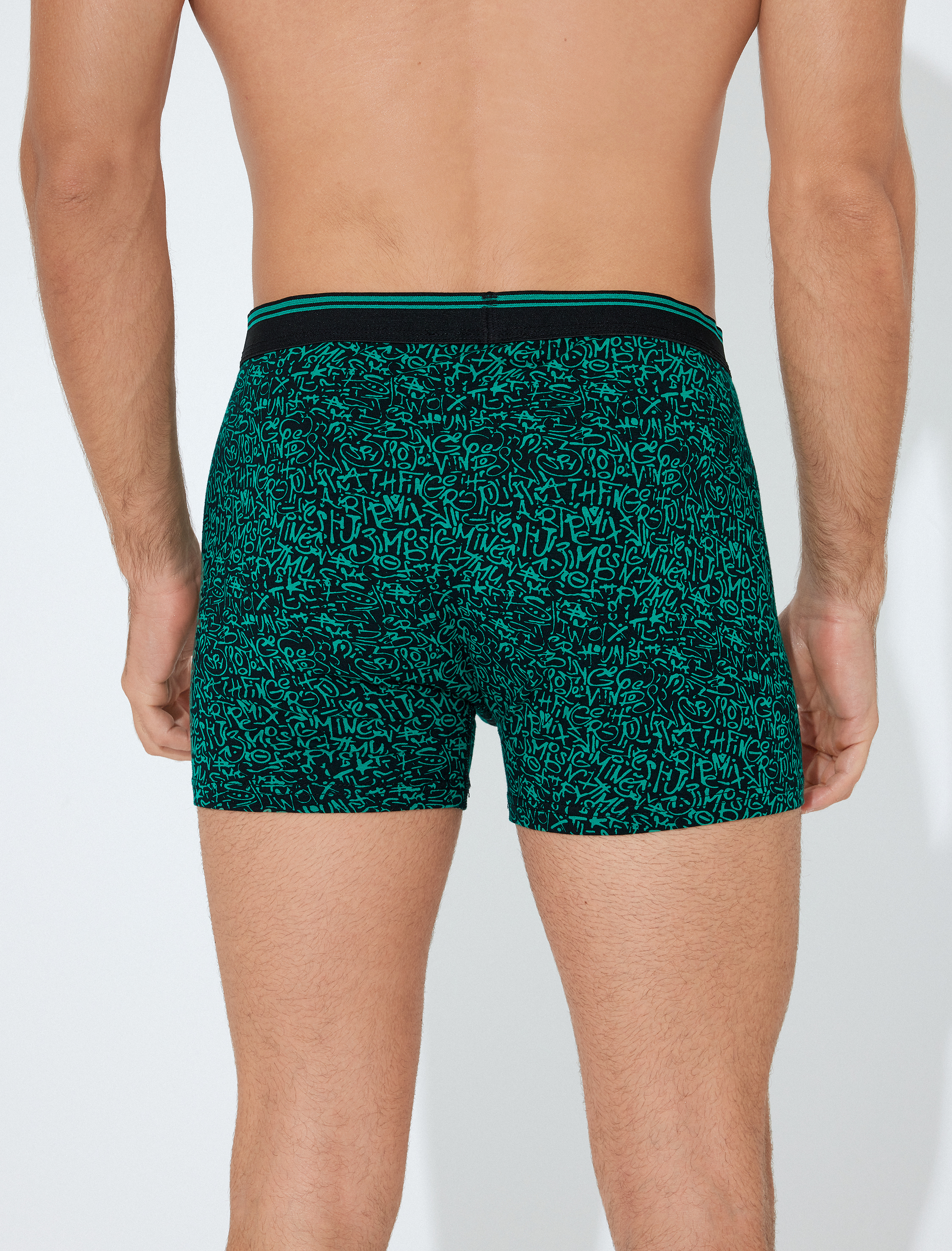 Baskılı Pamuklu 3'lü Boxer Seti